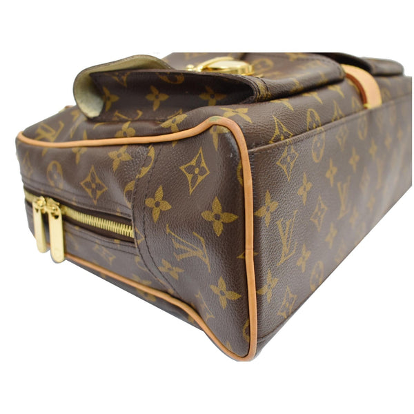 Louis Vuitton Manhattan GM Monogram Canvas Bag - corner close look
