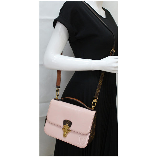 Louis Vuitton Cherrywood BB Leather Shoulder Handbag