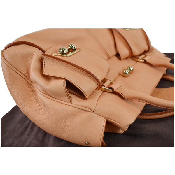 Celine Blossom Leather Shoulder handbag Peach color