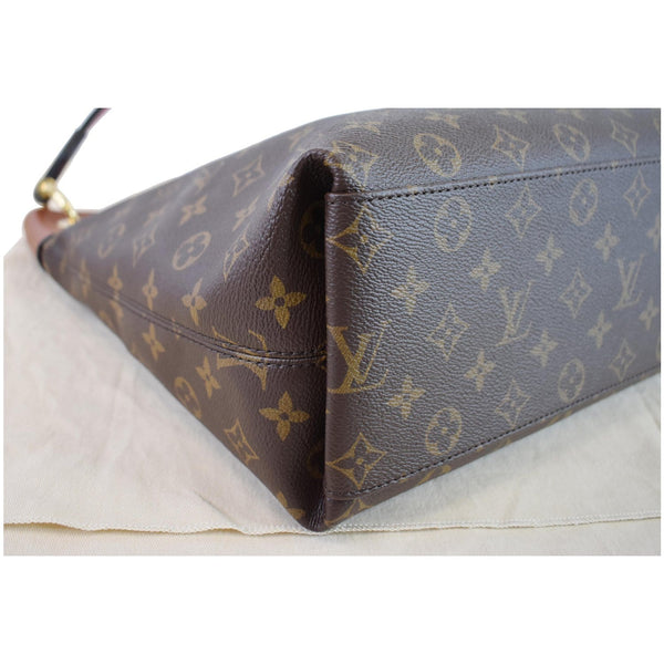 Louis Vuitton Tuileries Monogram Canvas Hobo Bag brown