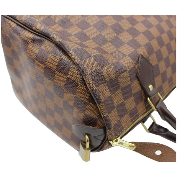 LOUIS VUITTON Speedy 30 Damier Ebene Satchel Bag Brown