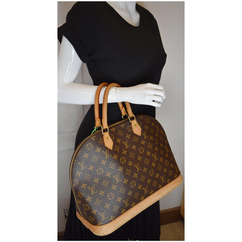 Louis Vuitton Alma Large Monogram Canvas Handbag