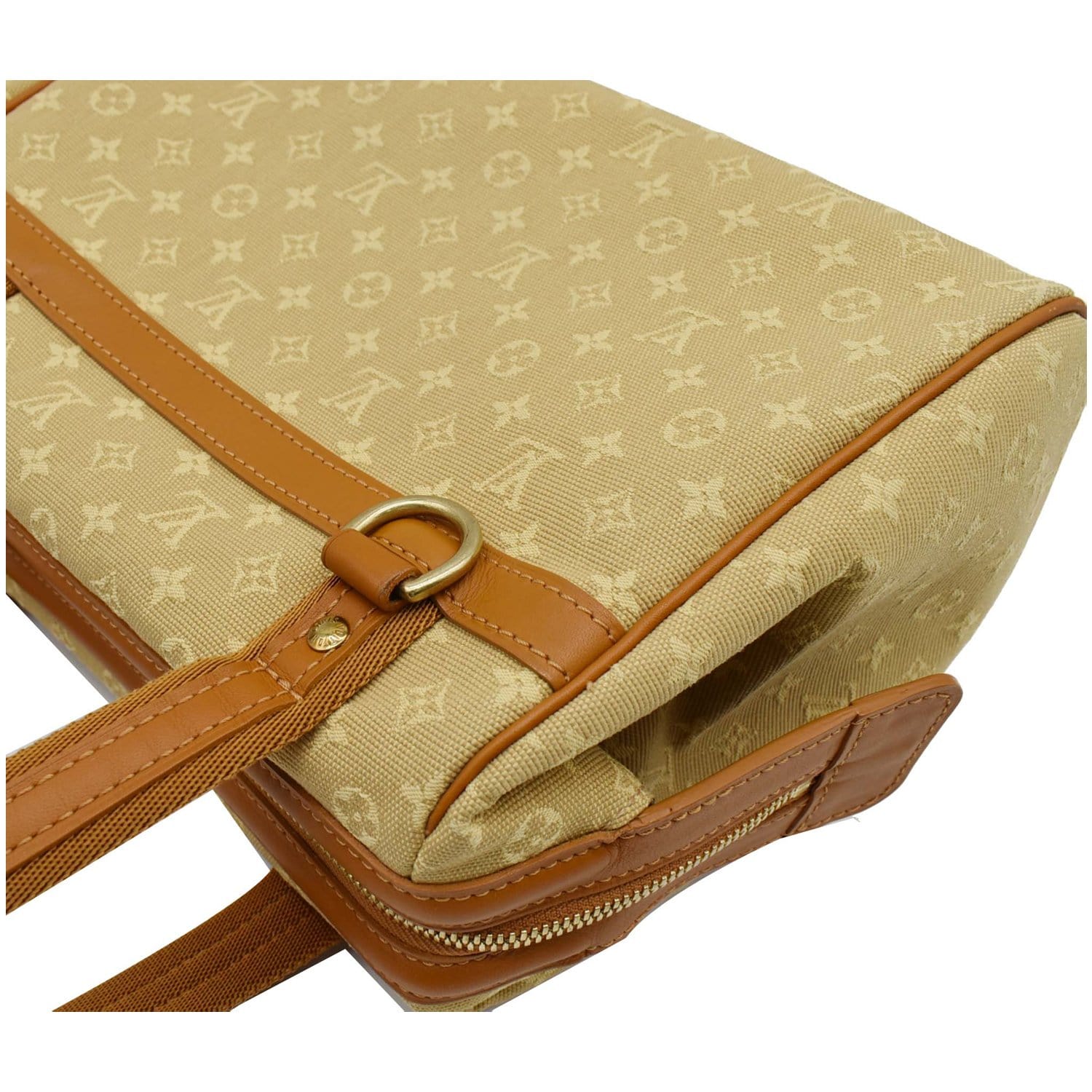 Louis Vuitton Khaki Beige Monogram Mini Lin Josephine PM Speedy Boston Bag 863396