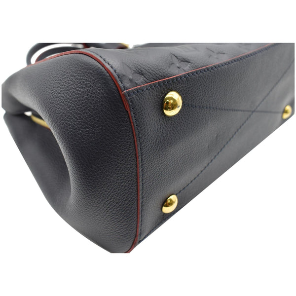 LOUIS VUITTON Montaigne MM Monogram Empreinte Shoulder Bag Blue