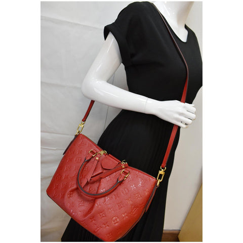 LOUIS VUITTON Mazarine PM Monogram Empreinte Shoulder Bag Red- 20% OFF