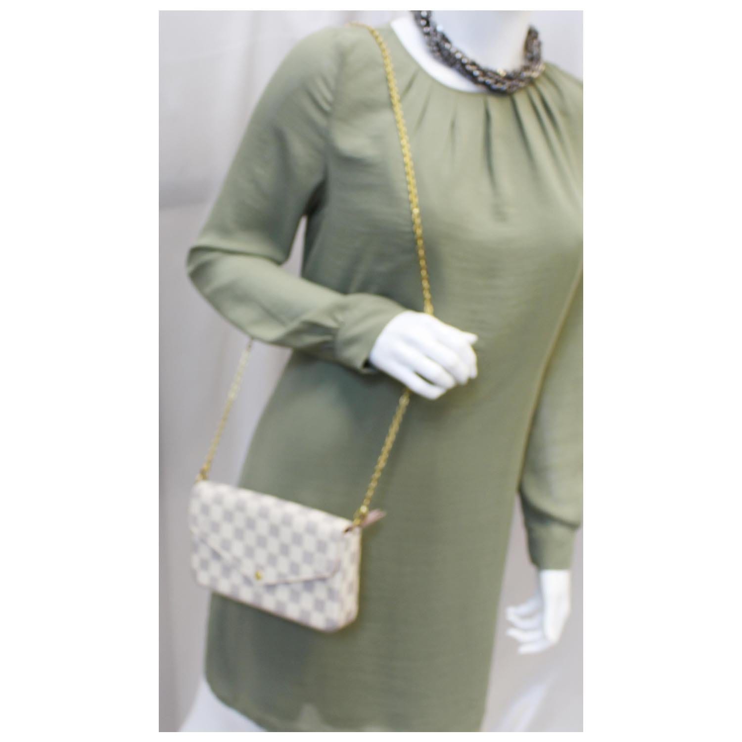 Louis Vuitton Felicie Womens shoulder bag N63106 Azure ref.204837