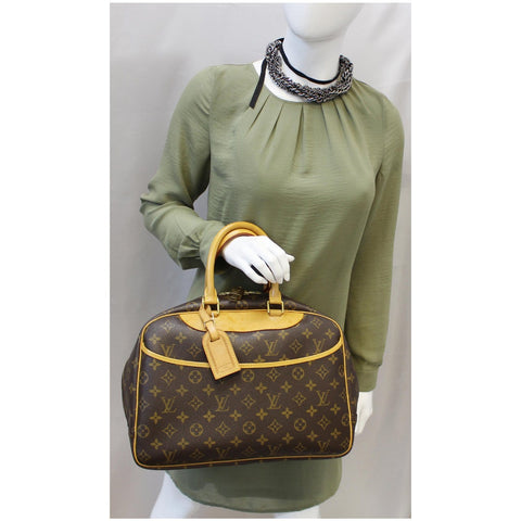 Louis Vuitton Deauville Monogram Canvas Boston Handbag