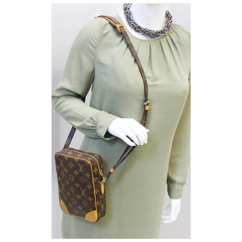 LOUIS VUITTON LV Danube Monogram Canvas Crossbody Bag Brown-US