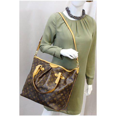 LOUIS VUITTON Palermo GM Monogram Canvas Tote Shoulder Bag Brown-US
