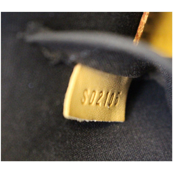 Louis Vuitton Alma BB Monogram Vernis Crossbody Bag Black - price tag
