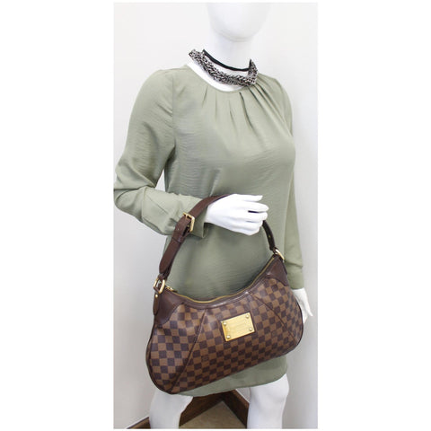 LOUIS VUITTON Thames GM Damier Ebene Shoulder Bag Brown