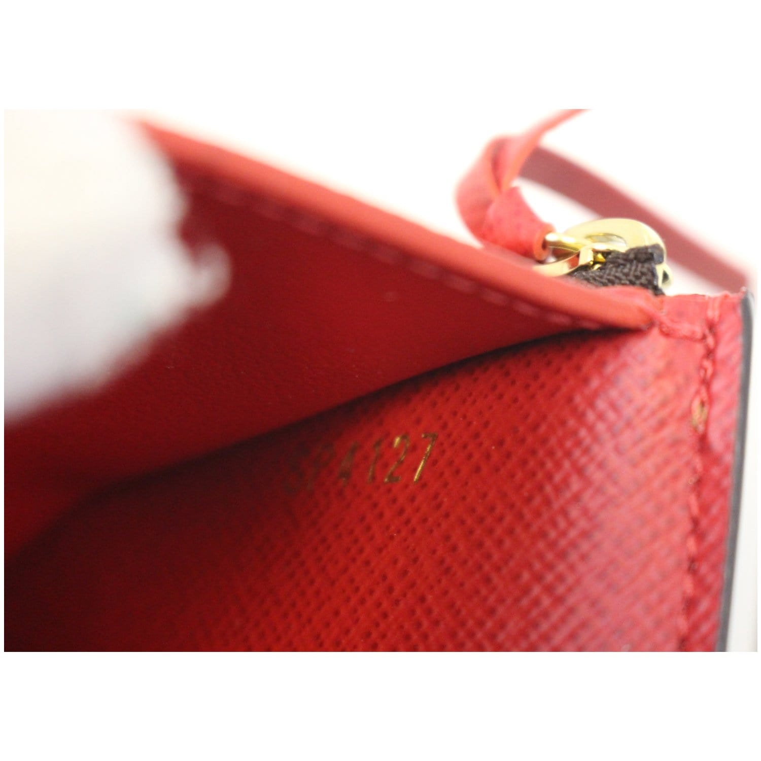 Authentic Louis Vuitton Damier Ebene Red Victorine Wallet – Paris Station  Shop