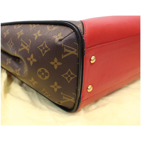 LOUIS VUITTON Kimono Monogram Calfskin Tote Bag Brown/Cerise