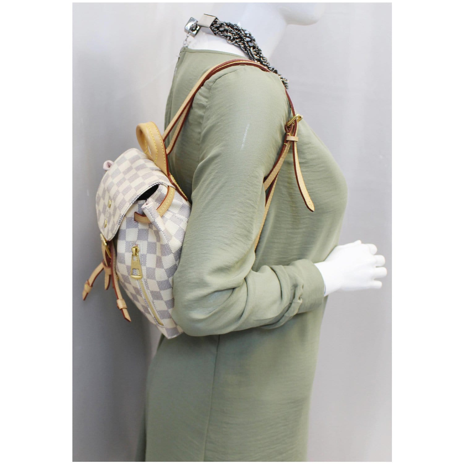 Louis Vuitton Damier Azur Sperone BB Backpack - White Backpacks, Handbags -  LOU410233