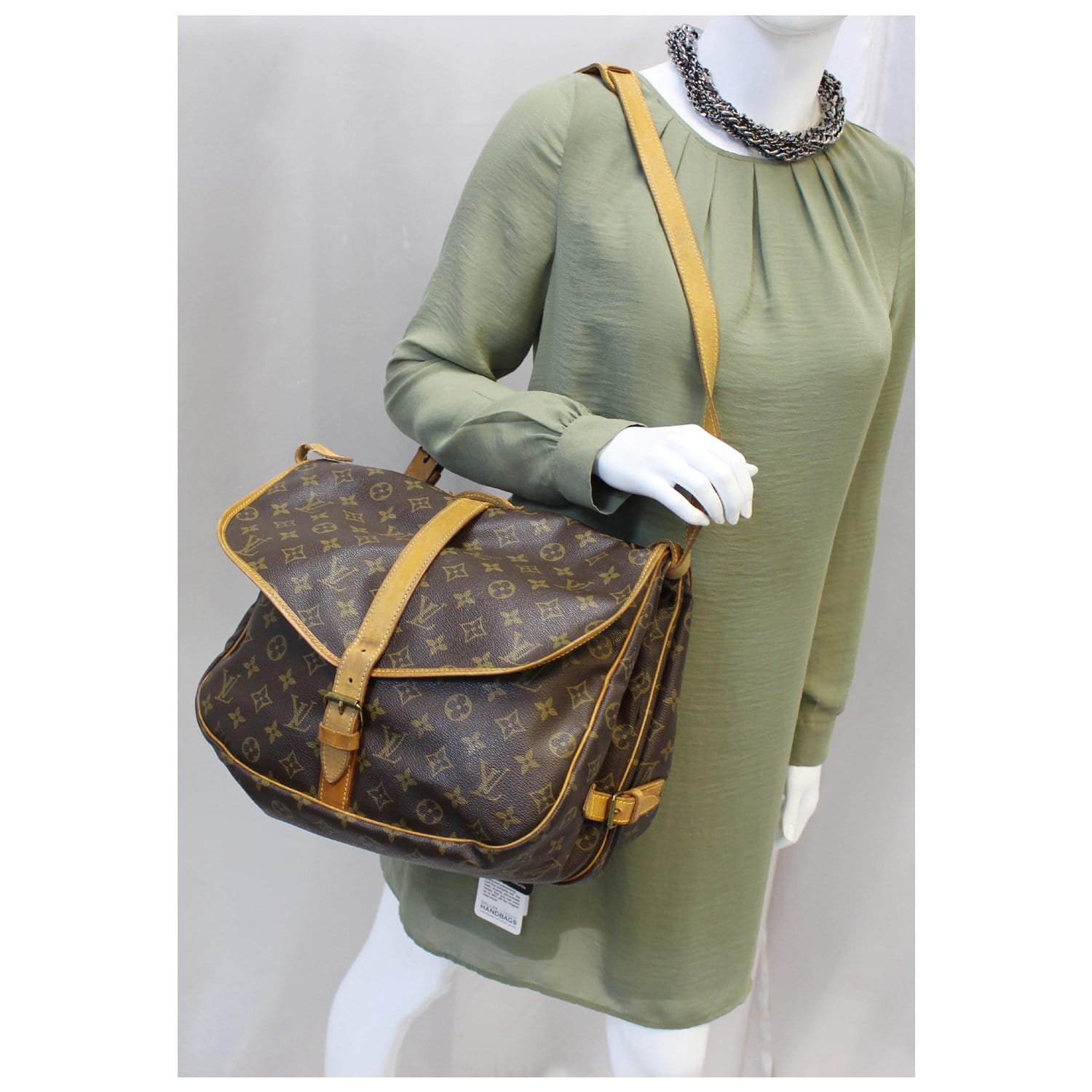 LOUIS VUITTON Monogram Saumur 35 Shoulder Bag