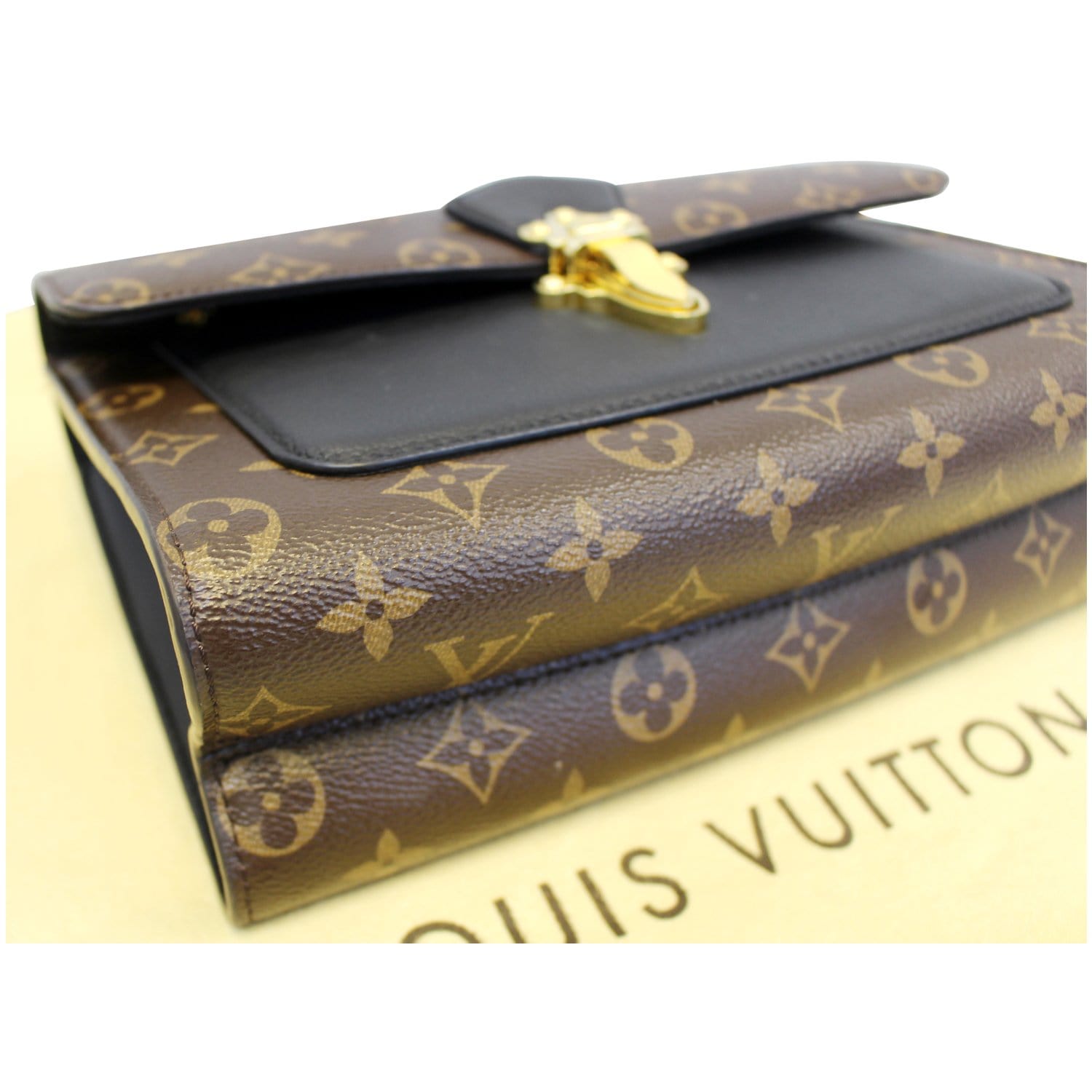 Louis Vuitton Monogram Victoire Chain Bag Brown Cloth ref.959560