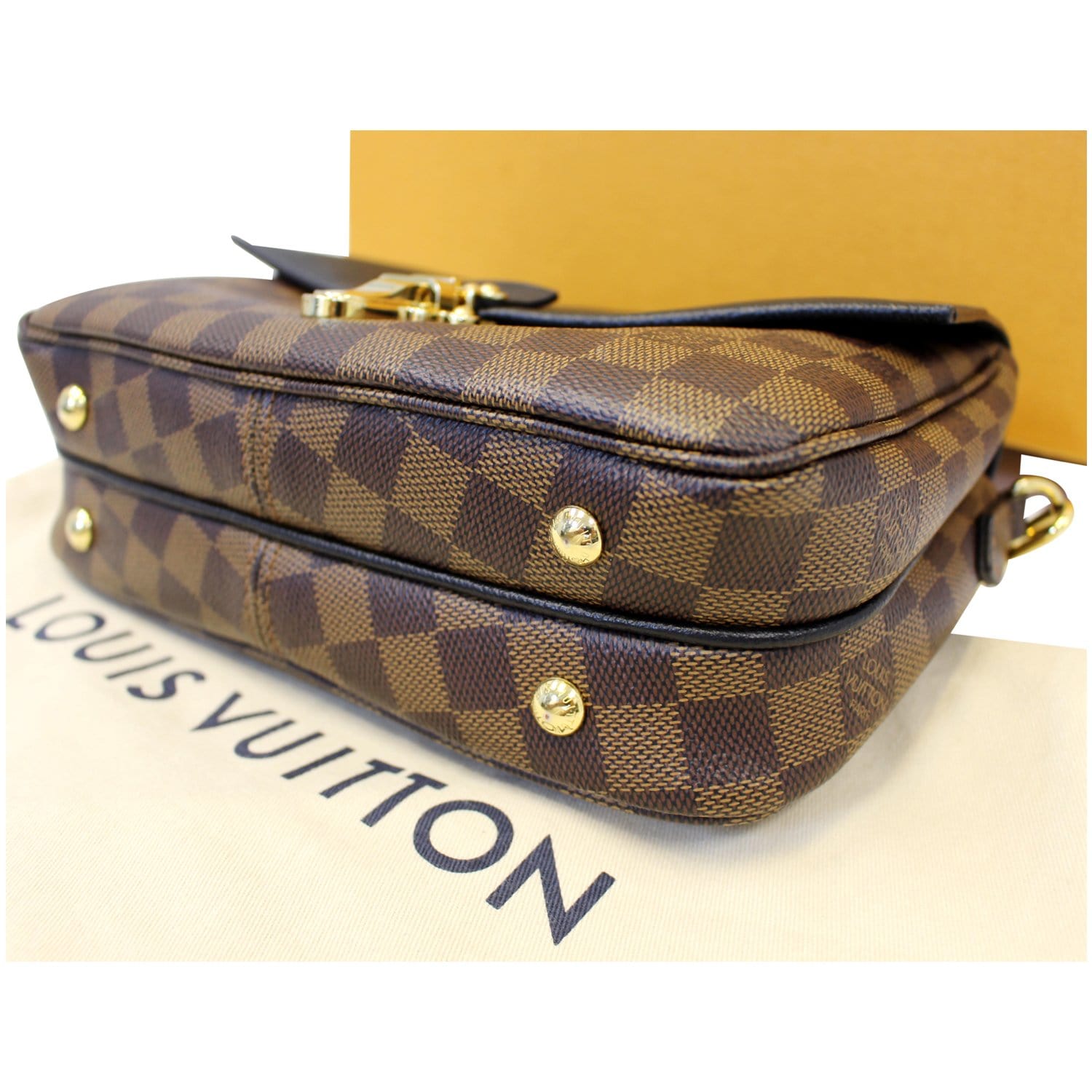 LOUIS VUITTON - Delta Louis Vuitton Damier Azur Speedy Bandouliere 35 Boston with