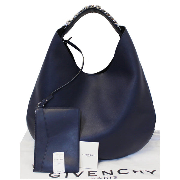 Givenchy Hobo Bag Infinity Medium Leather Blue - discounted 