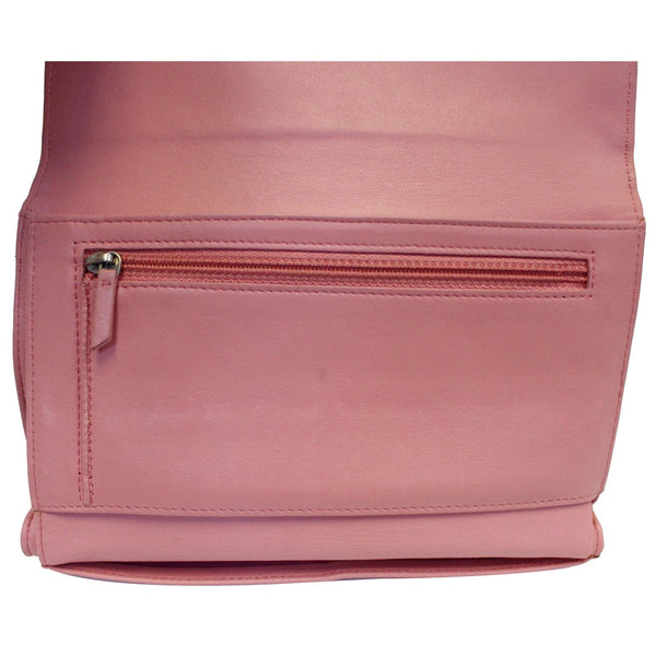 CHANEL Camellia Leather Trifold Wallet Pink-US