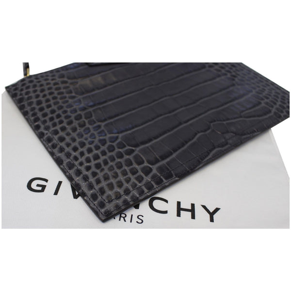 GIVENCHY Medium Antigona Croc Embossed Leather Pouch Grey - 25% OFF