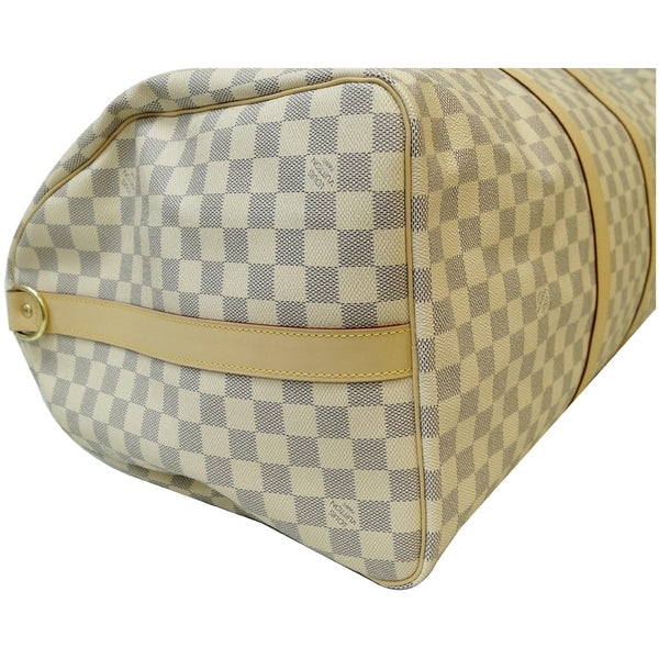 used Louis Vuitton Keepall 55 Bandouliere Damier Azur Bag
