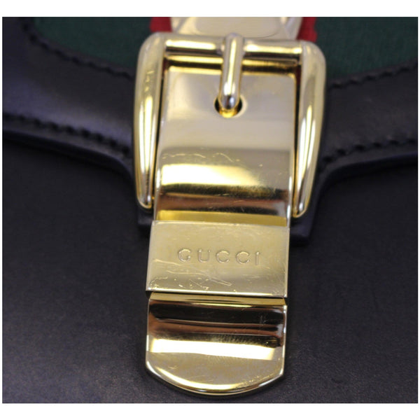Gucci Belt Sylvie Calfskin Leather Bumbag Black - goldtone buckle