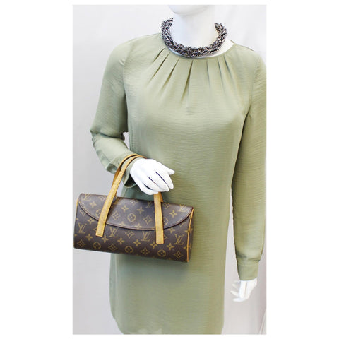 LOUIS VUITTON Sonatine Monogram Canvas Satchel Bag-US