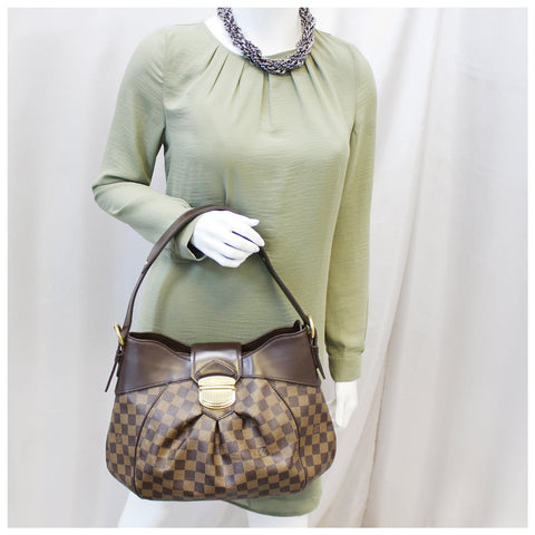 LOUIS VUITTON Sistina MM Damier Ebene Shoulder Bag-US