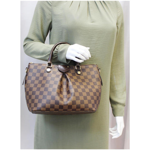 LOUIS VUITTON Siena PM Damier Ebene Shoulder Bag Brown-US