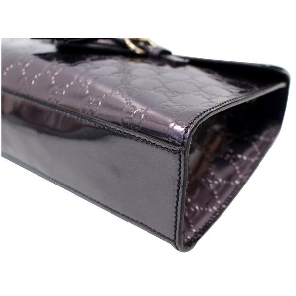 GUCCI Emily Guccissima Chain Shoulder Bag Plum 295402