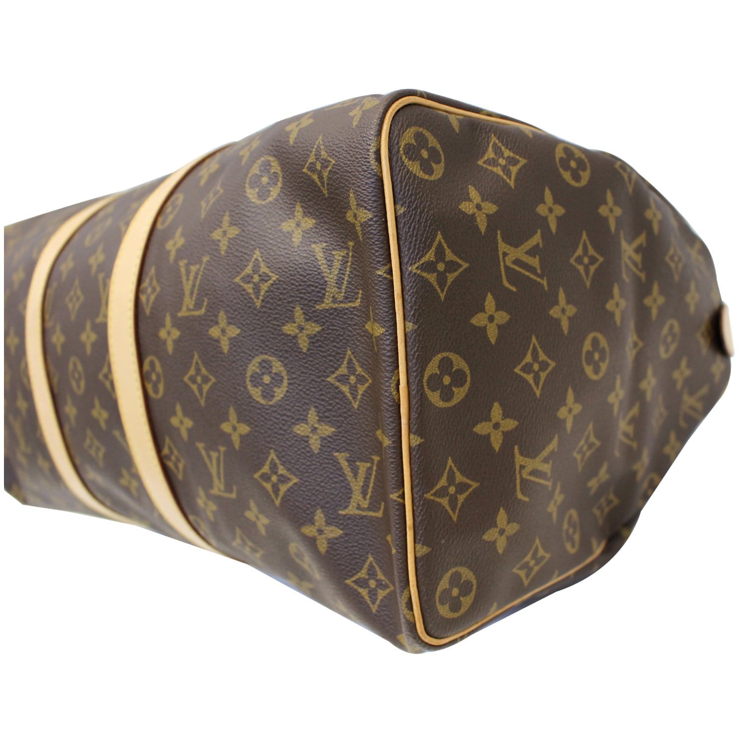 Louis+Vuitton+Keepall+Duffle+45+White+Canvas for sale online