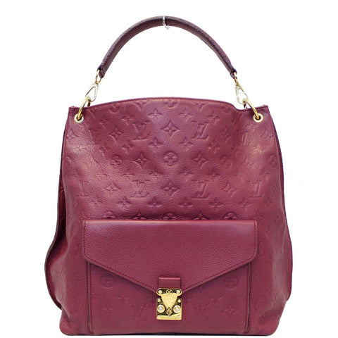 LOUIS VUITTON Metis Monogram Empreinte Hobo Bag Purple