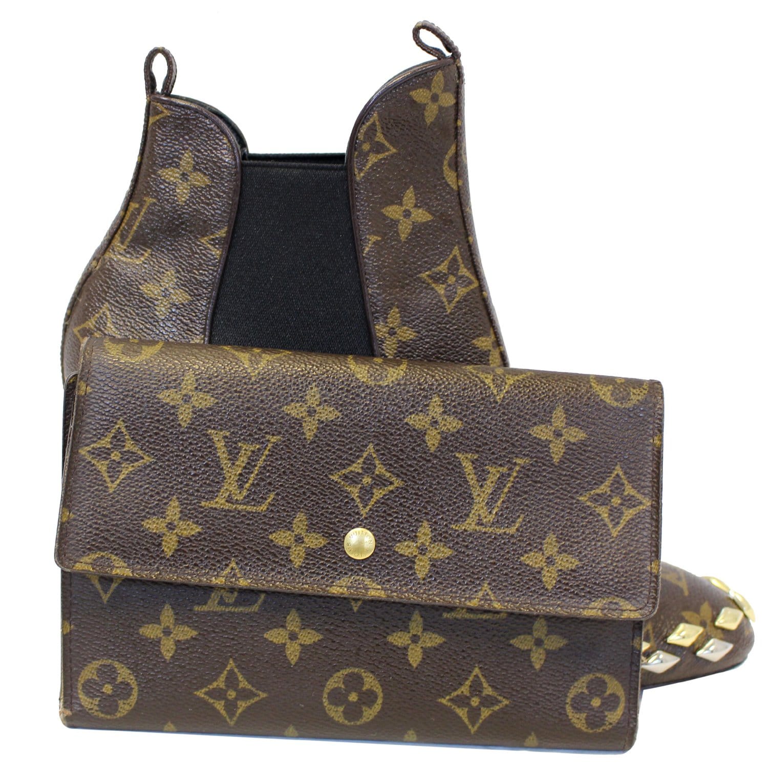 Louis Vuitton Wallet Purse Long Wallet Monogram Brown Woman Authentic Used  Y2181