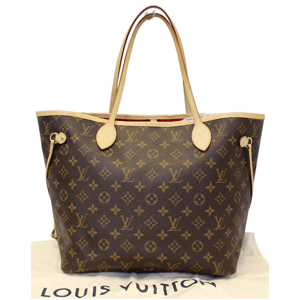 Louis Vuitton Neverfull MM Monogram Canvas Tote Bag - lv strap