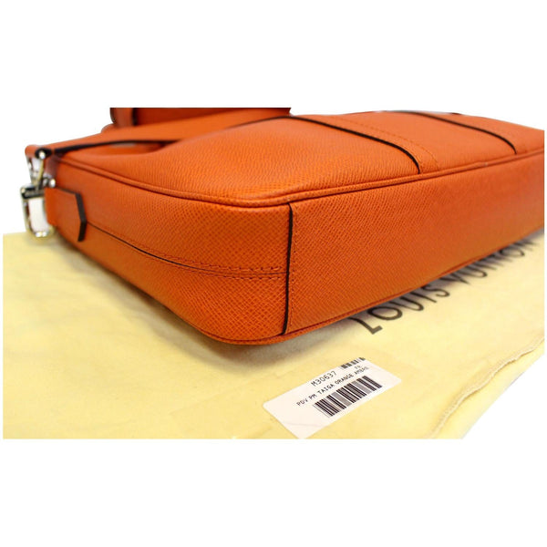 LOUIS VUITTON Porte-Documents Voyage PM Briefcase Taiga Leather Orange-US