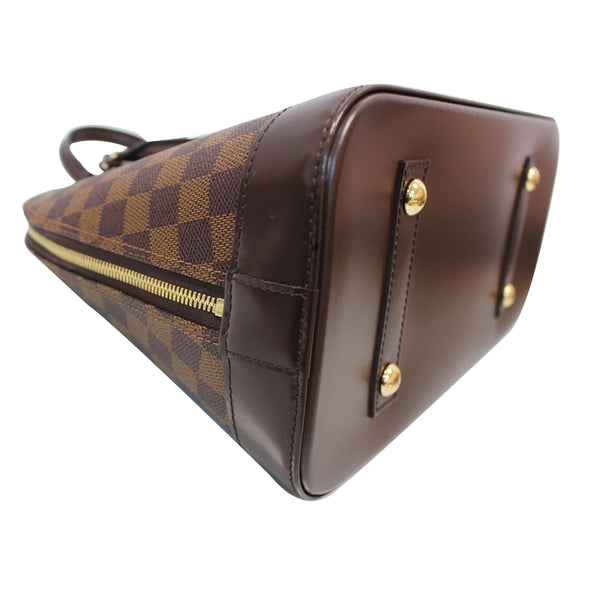 LOUIS VUITTON Alma MM Damier Ebene Satchel Bag Brown