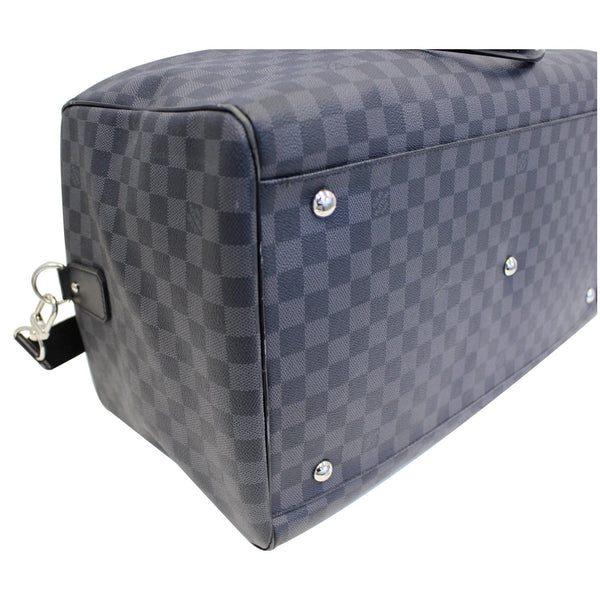 LOUIS VUITTON Roadster Damier Graphite Travel Bag Black