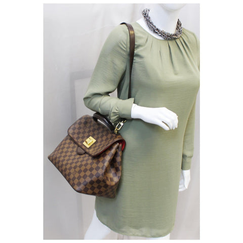 LOUIS VUITTON Bergamo MM Damier Ebene Shoulder Bag