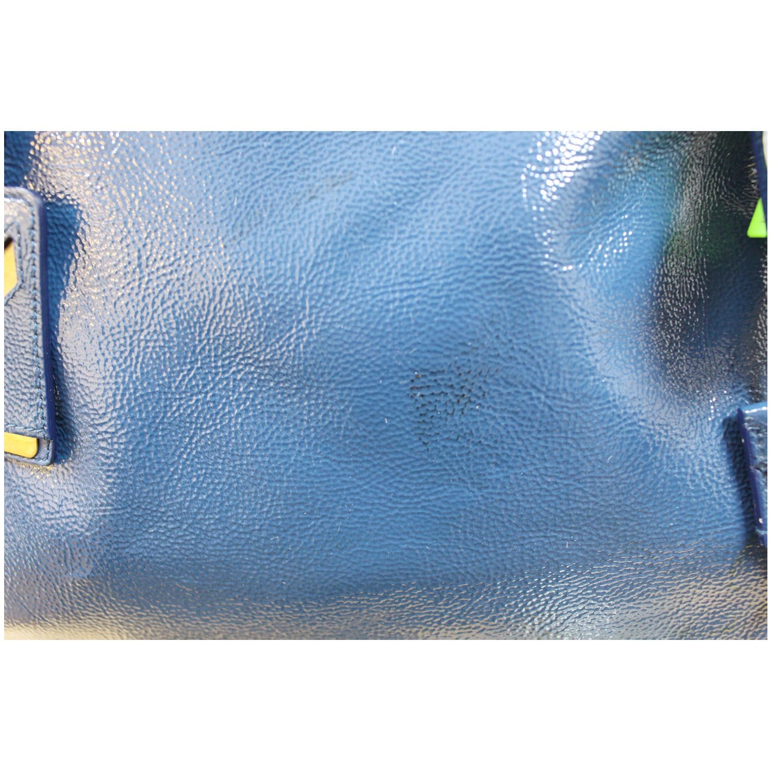 Yves Saint Laurent Black Patent Majorelle Bag Handbag Satchel For