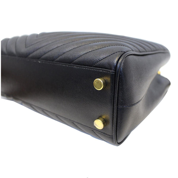 YVES SAINT LAURENT Matelasse Chevron Large Monogram Shopper Bag Black-US