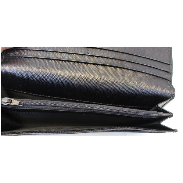  Prada Triangle Continental Flap Wallet - Internal Pockets