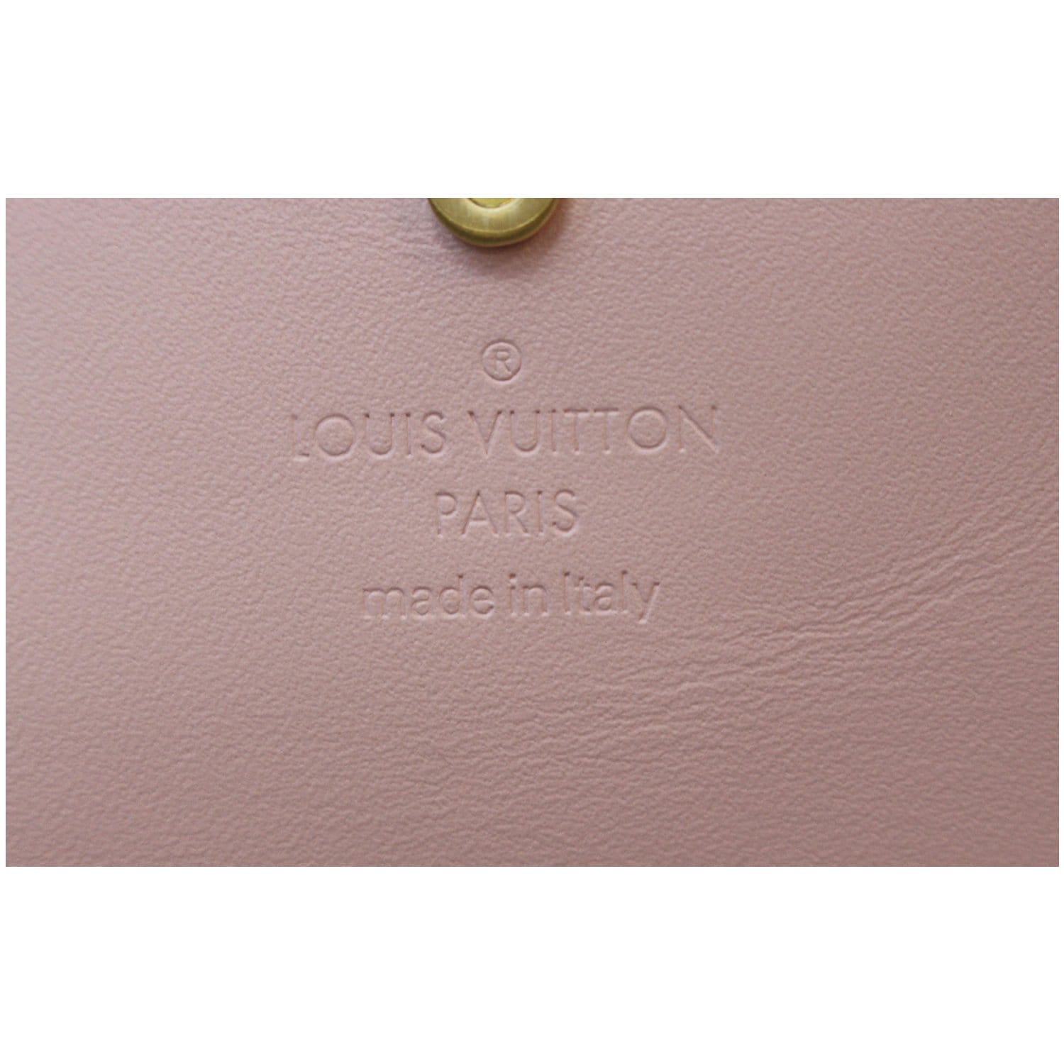 LOUIS VUITTON Wallet Portefeuille Clapton Logo N64447 Damier Magnolia Pink  Brown