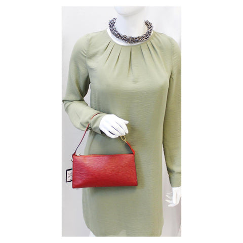 LOUIS VUITTON Epi Leather Red Pochette Accessoires Pouch-US