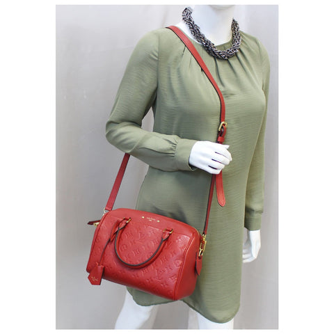 LOUIS VUITTON Speedy Bandouliere 25 Empreinte Leather Shoulder Bag-US