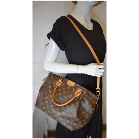 LOUIS VUITTON Turenne MM Monogram Canvas 2 Way Shoulder Bag Brown