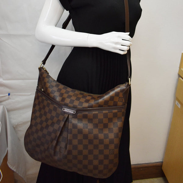 LOUIS VUITTON Bloomsbury GM Damier Ebene Shoulder Crossbody Bag Brown