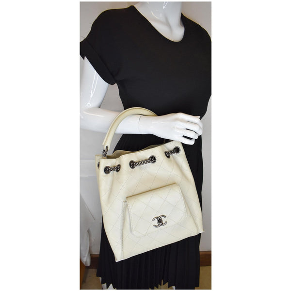 Chanel Urban Luxury Drawstring Calfskin Handbag
