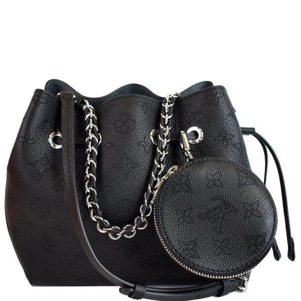 LOUIS VUITTON Bella Mahina Calf Leather Crossbody Bag Black - Final Sale