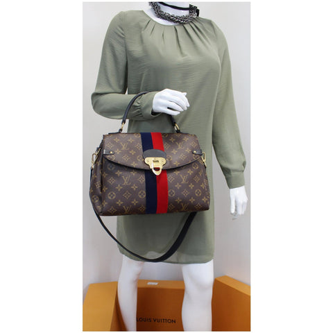 street view lv Georges Monogram Canvas Satchel Bag