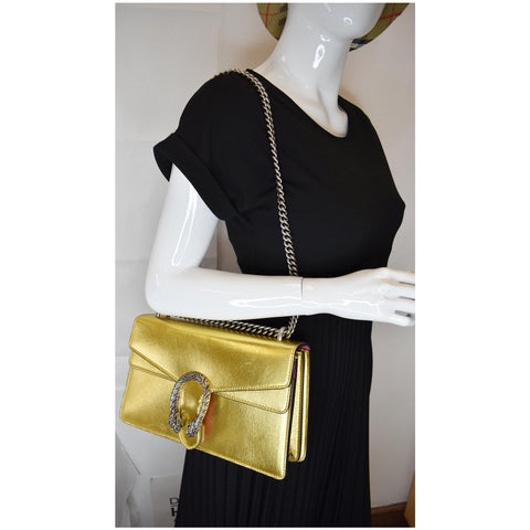Gucci Dionysus Small Satin Shoulder Bag